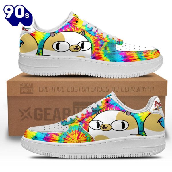 Adventure Time Cake Air Sneakers Custom Tie Dye Style