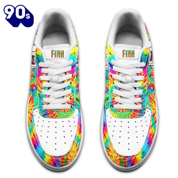 Adventure Time Finn The Human Air Sneakers Custom Tie Dye Style