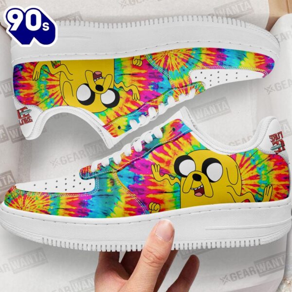 Adventure Time Jake The Dog Air Sneakers Custom Tie Dye Style