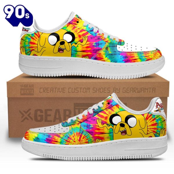 Adventure Time Jake The Dog Air Sneakers Custom Tie Dye Style