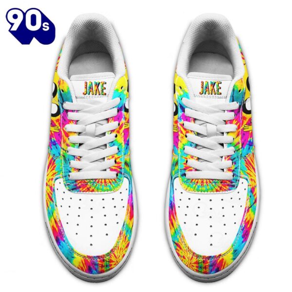 Adventure Time Jake The Dog Air Sneakers Custom Tie Dye Style