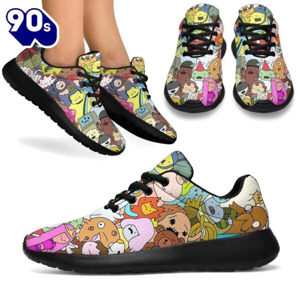 Adventure Time Sneakers Sporty Shoes Funny Gift Idea