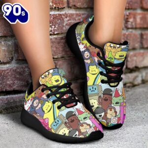 Adventure Time Sneakers Sporty Shoes Funny Gift Idea