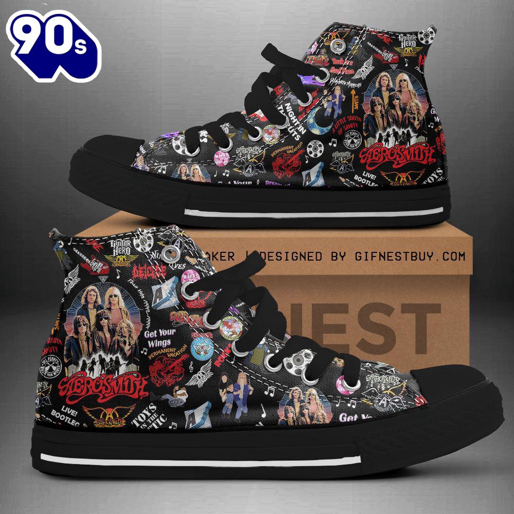 Aerosmith Toxic Twins, Aerosmith High Top Canvas Shoes, Aerosmith Gift For Fans Aerosmith Toxic Twins, Aerosmith High Top Canvas Shoes, Aerosmith Gift For Fans