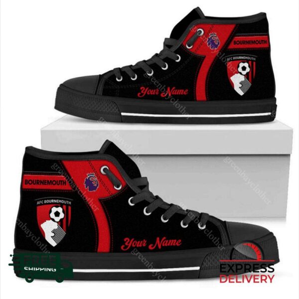 A.F.C. Bournemouth Personalzied High Top Canvas Shoes