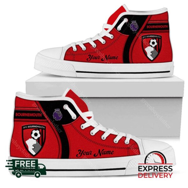 A.F.C. Bournemouth Personalzied High Top Canvas Shoes