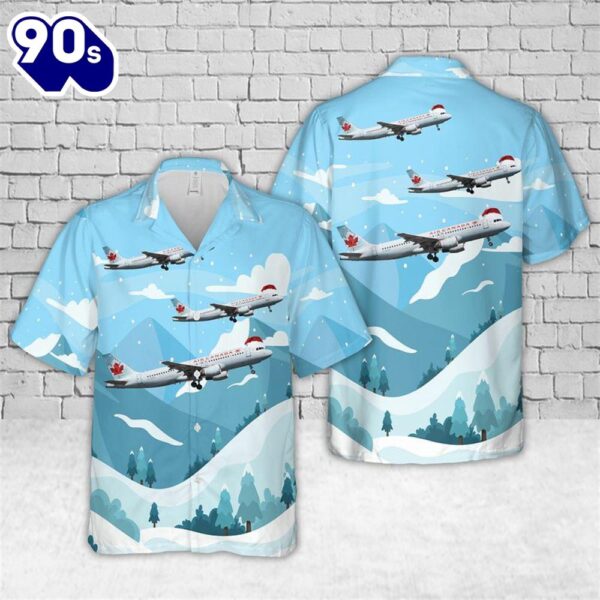 Air Canada Airbus A320-214 Christmas Hawaiian Shirt