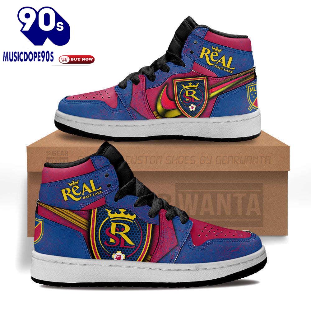 Air JD Hightop Shoes MLS Real Salt Lake Air Jordan 1 High Sneakers For Men Women Air JD Hightop Shoes MLS Real Salt Lake Air Jordan 1 High Sneakers For Men Women