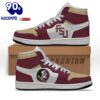 Air JD Hightop Shoes NCAA Florida State Seminoles Garnet Gold Air Jordan 1 High Sneakers For Men Women