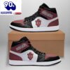 Air JD Hightop Shoes NCAA Indiana Hoosiers Black Crimson Air Jordan 1 High Sneakers For Men Women