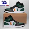 Air JD Hightop Shoes NCAA Miami Hurricanes Air Jordan 1 High Sneakers For Men