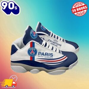 Air Jordan 13 Sneaker Paris Saint-Germain Logo Tricolor Themed