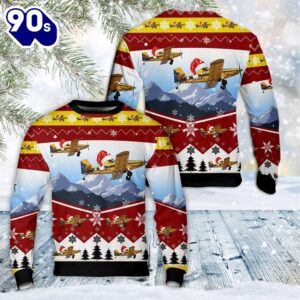 Air Tractor At-500 Family Christmas Sweater