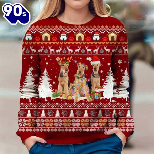 Airedale Terrier Ugly Premium Sweater