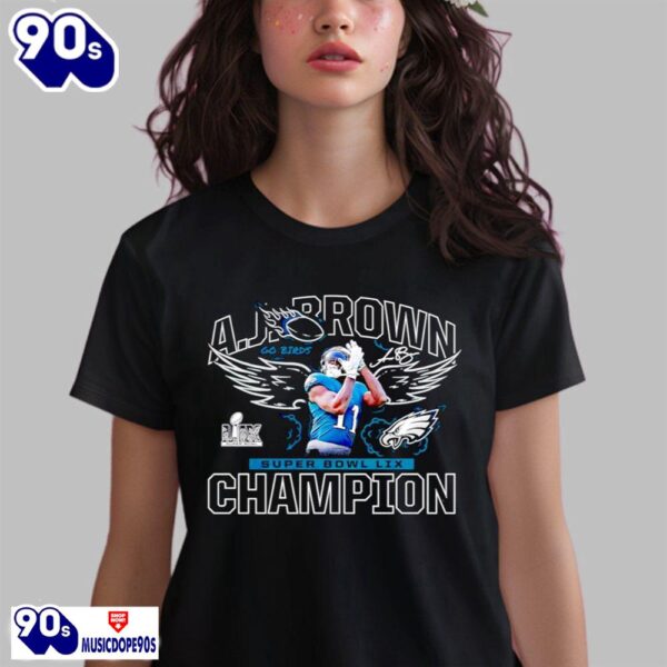 A.J. Brown Eagles Super Bowl LIX Champions Shirt