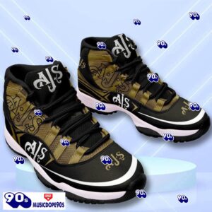 AJS Motorcycles Custom Name Air Jordan 11 Sneakers Vintage Shoes