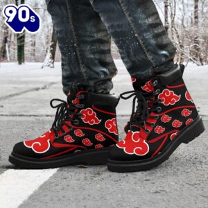 Akatsuki Boot Shoes Custom For NRT Anime Fan