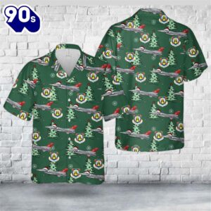 Alabama Air National Guard 187 Fighter Wing General Dynamics F-16D Fighting Falcon (401) Christmas Hawaiian Shirt