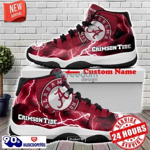 Alabama Crimson Tide Air Jordan 11 Custom Name Shoes