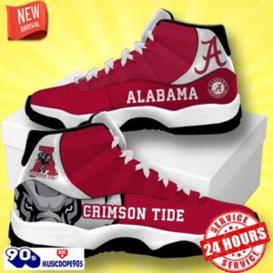 Alabama Crimson Tide Football Team Air Jordan 11 Best Sneakers For Men Women Fans