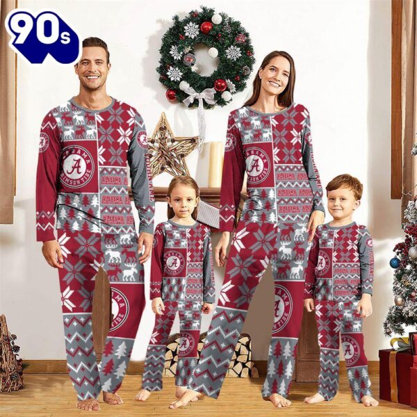 NCAA Family Pajama Sets  Alabama Crimson Tide Pajamas Personalized