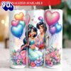 Aladdin x Jasmine Princess Valentine 20oz Tumbler With Lip And Straw