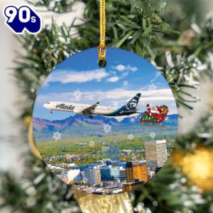 Alaska Airlines Boeing 737-900ER Ceramic Ornament