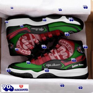 Alfa Romeo Custom Name Air Jordan 11 Sneakers Vintage Shoes