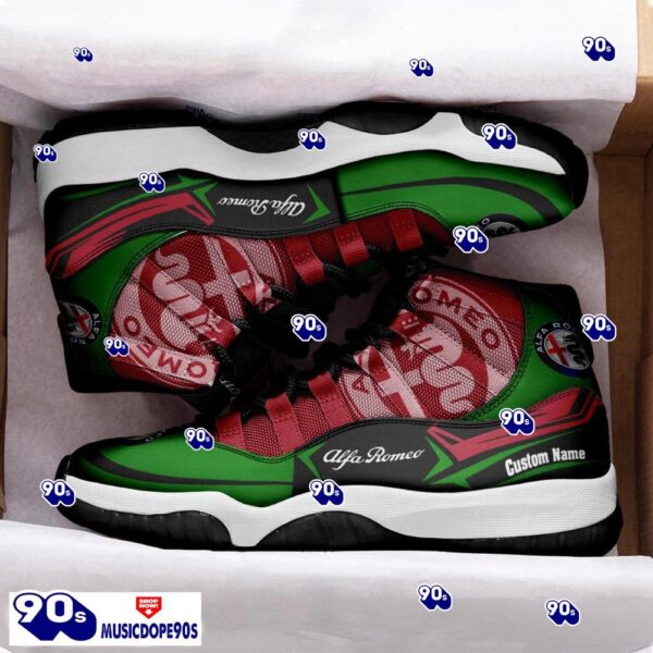 Alfa Romeo Custom Name Air Jordan 11  Sneakers Vintage Shoes