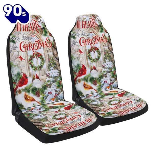 All Hearts Come Home For Christmas Cardinal Seat Cover Cars Gift Xmas