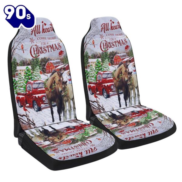 All Hearts Come Home For Christmas Seat Cover Cars Gift Xmas