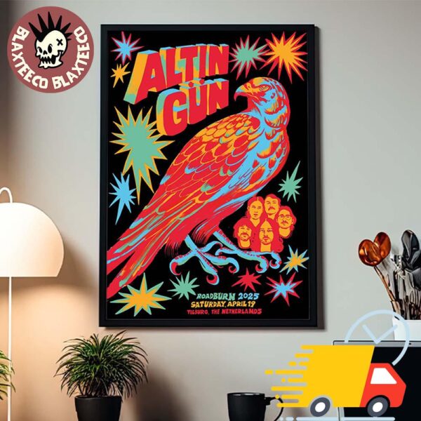 Altin Gun Band Poster For Roadburn 2025 Tilburg The Netherlands On April 19 2025 The Eagle Canvas