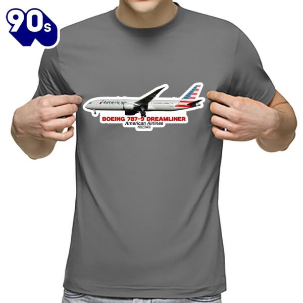 American Airlines Boeing 787-9 Dreamliner Classic Unisex T-Shirt Gildan