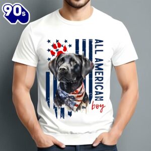 American Black Labrador Retriever Classic Unisex T-Shirt Gildan