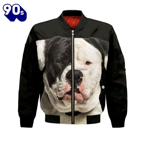 American bulldog – Unisex 3D Graphic Bomber Jacket