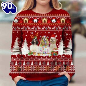 American Cocker Spaniel Ugly Premium Sweater