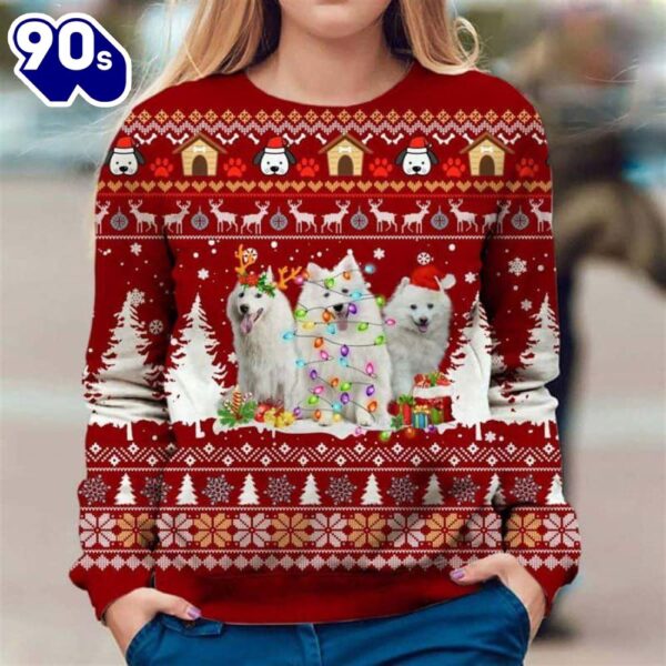 American Eskimo Dog Ugly Premium Sweater