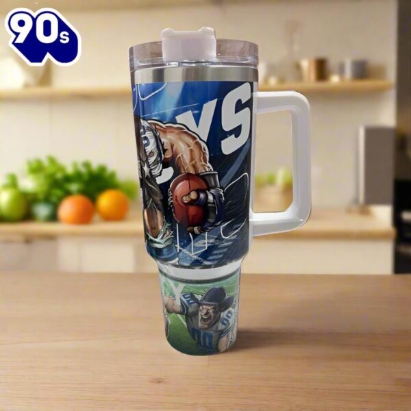 American Football Gridiron Glory 40 oz Travel Tumbler with Handle