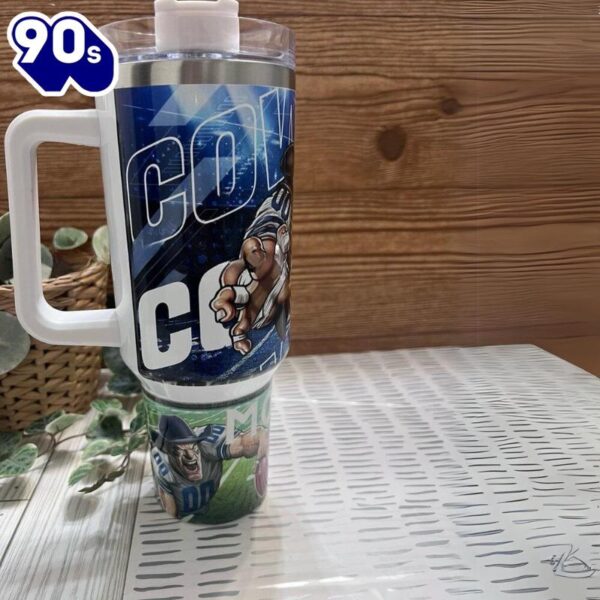 American Football Gridiron Glory 40 oz Travel Tumbler with Handle