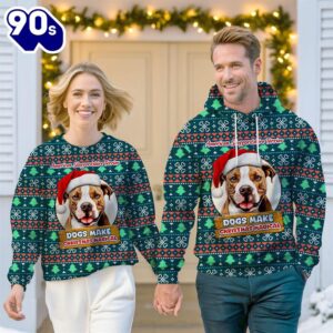 American Staffordshire Terrier Dog Make Christmas Magical Christmas Sweatshirt & Hoodie