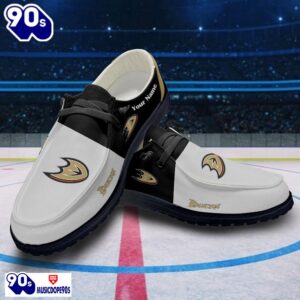 Anaheim Ducks NHL Hey Dude Shoes Custom Name Perfect Gift