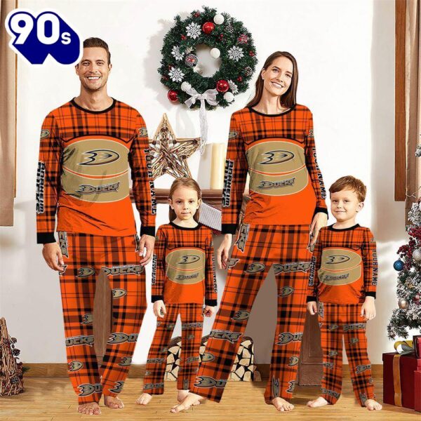 NCAA Family Pajama Sets  Anaheim Ducks Pajamas Personalized Your Name