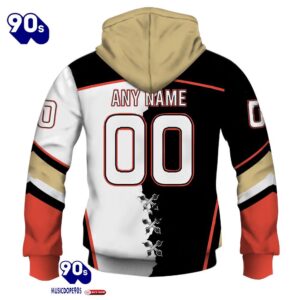 Anaheim Ducks Personalized NHL Mix Jersey Hoodie Set