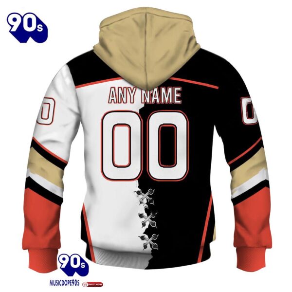 Anaheim Ducks Personalized NHL Mix Jersey Hoodie Set