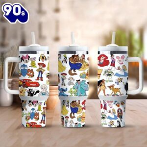 Animated Characters 40oz Insulated Tumbler With Handle