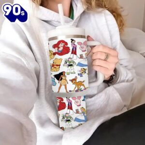 Animated Characters 40oz Insulated Tumbler With Handle