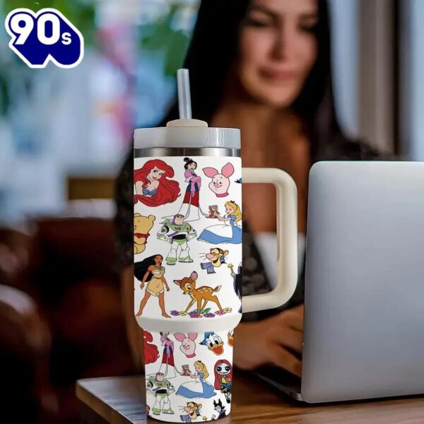 Animated Characters 40oz Insulated Tumbler With Handle