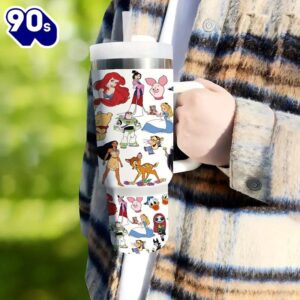 Animated Characters 40oz Insulated Tumbler With Handle