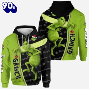 Any Name - Grinch Personalized Hoodie and Leggings