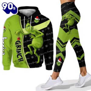 Any Name - Grinch Personalized Hoodie and Leggings